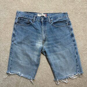 Levi's 505 Men's Jean Shorts Distressed Cutoffs - Favorite Pair
